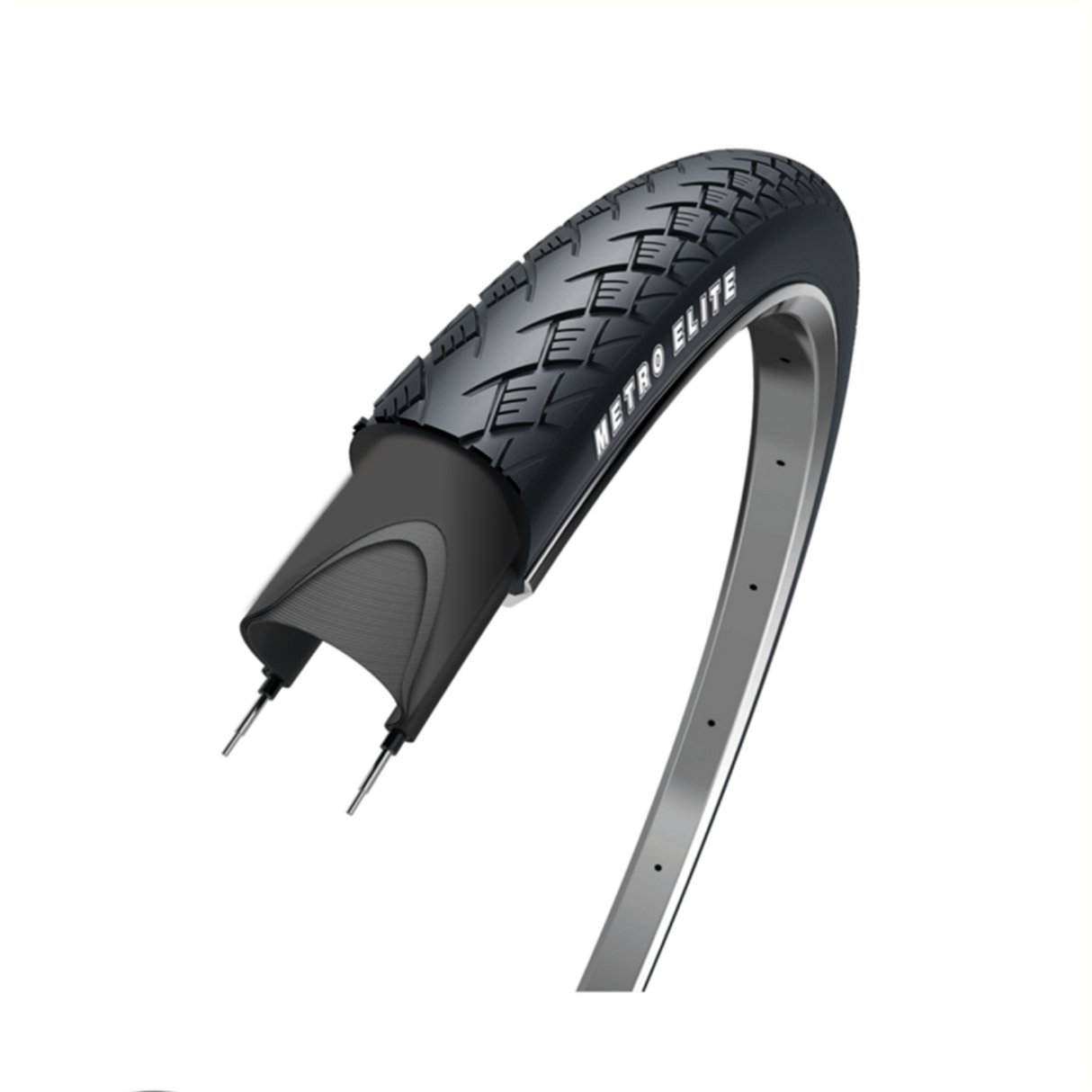Wolff Metro Elite, nero con riflessione, 28x1 5 8x1 3 8, Etro 37-622