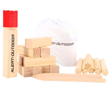 Avviso Game di lancio in legno Kubb Kubb + Borsa di stoccaggio