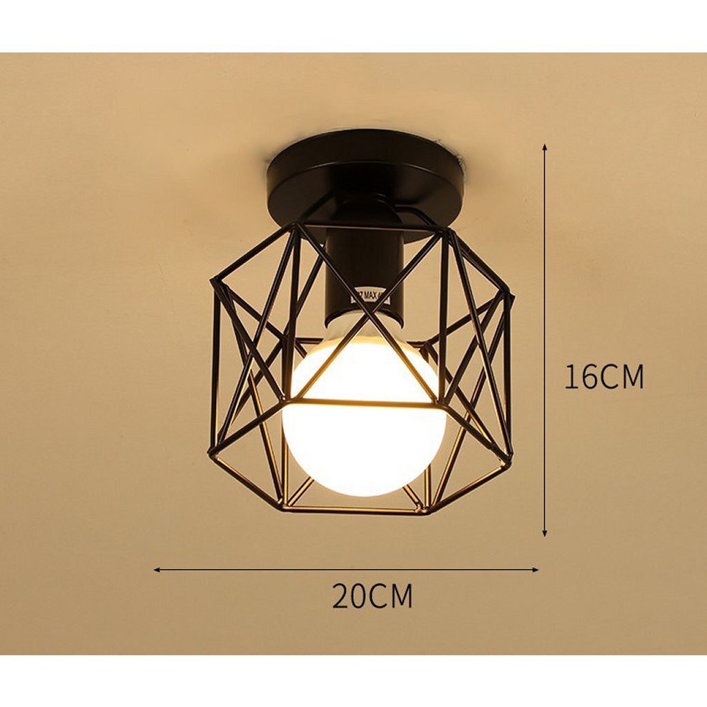 Homestyle Pro Homestyle MK002-B Industrial Stropping Lamp 20x16 cm Černý kov