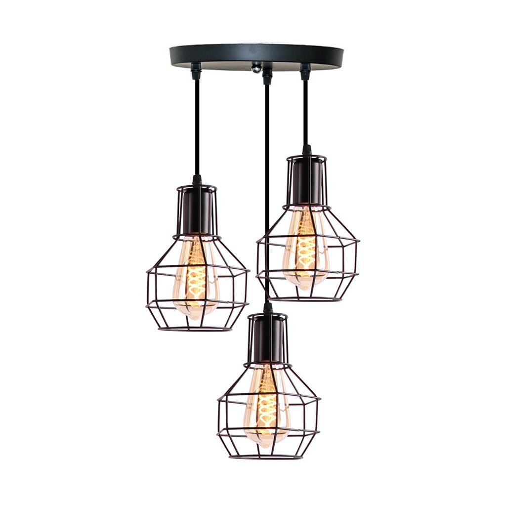 Homestyle Pro Mk021-B lampade industriali in metallo nero