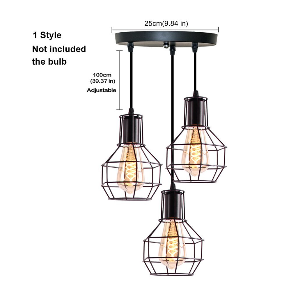 Homestyle Pro Mk021-B lampade industriali in metallo nero