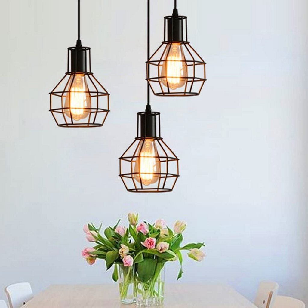 Homestyle Pro Mk021-B lampade industriali in metallo nero