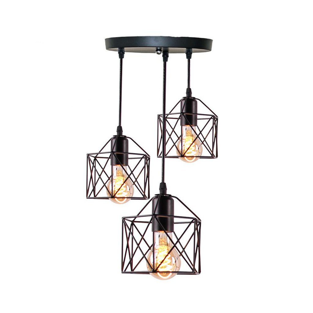 Homestyle Pro MK019-B Průmyslové závěsné lampy Černý kov