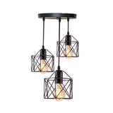 Homestyle Pro MK019-B Průmyslové závěsné lampy Černý kov