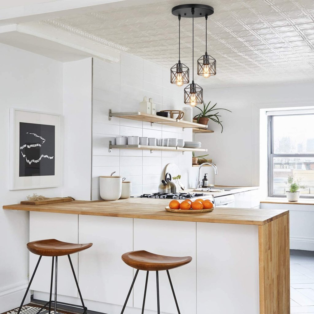 Homestyle Pro MK019-B Průmyslové závěsné lampy Černý kov