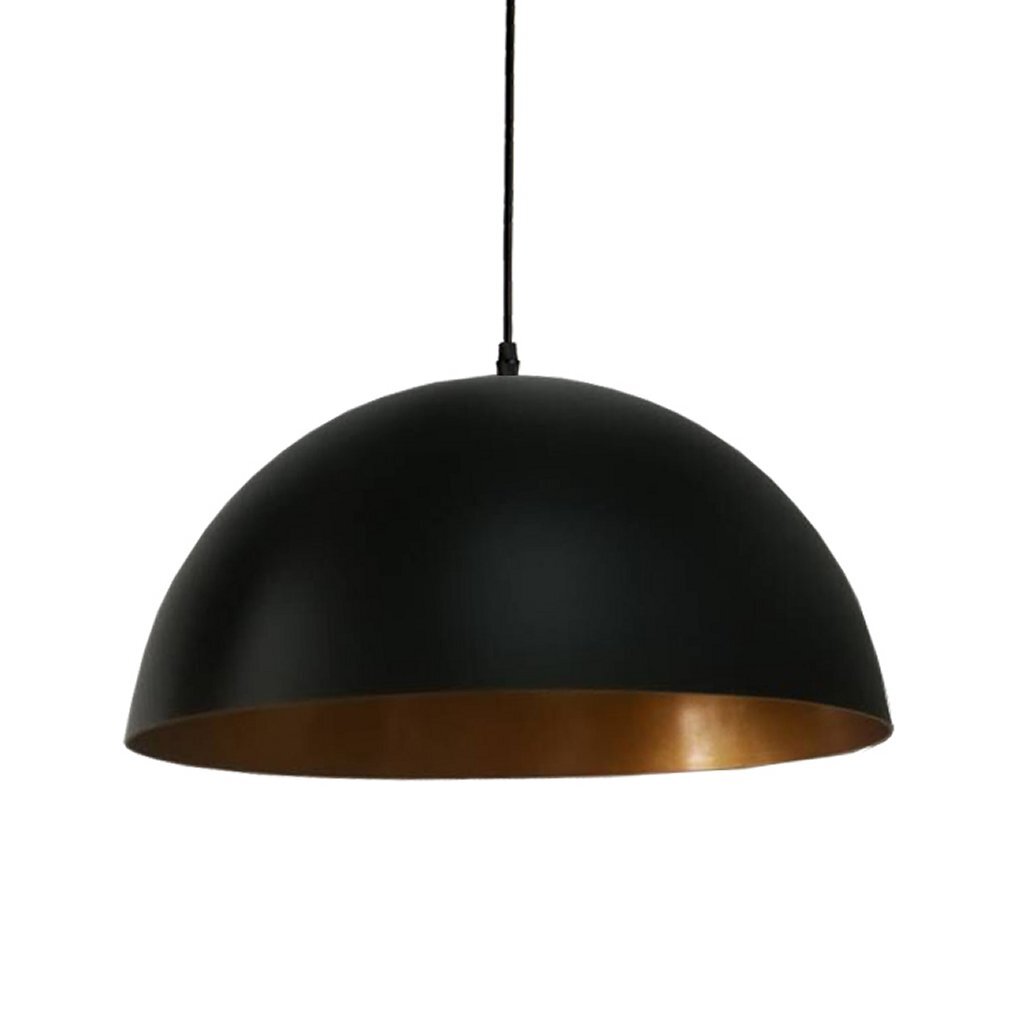Homesthyle Pro MK108-GB Industrie Hanging Lamp 35x17.5 cm Schwaarz Goldmethot