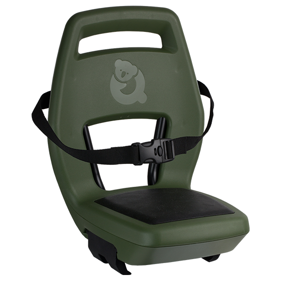 Qibsbell hënneschte Sëtz Junior 6+ Footrest + Gürtel Arméi Green