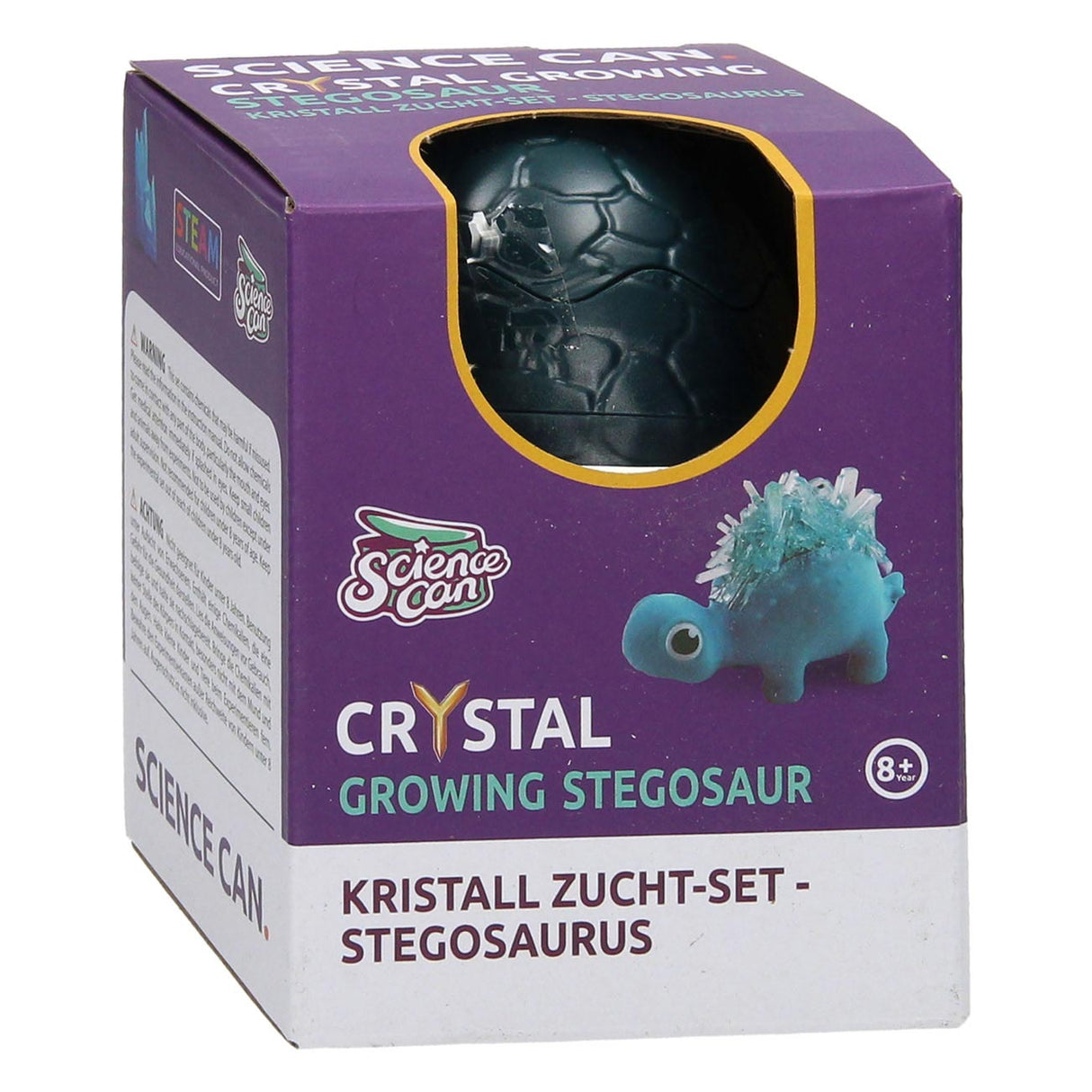 Kit di coltivazione di dinosauro di cristallo Stegosaurus