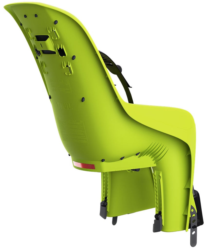 Thule child seat behind Ride Along Lite for frame confirmation - Zen Lime
