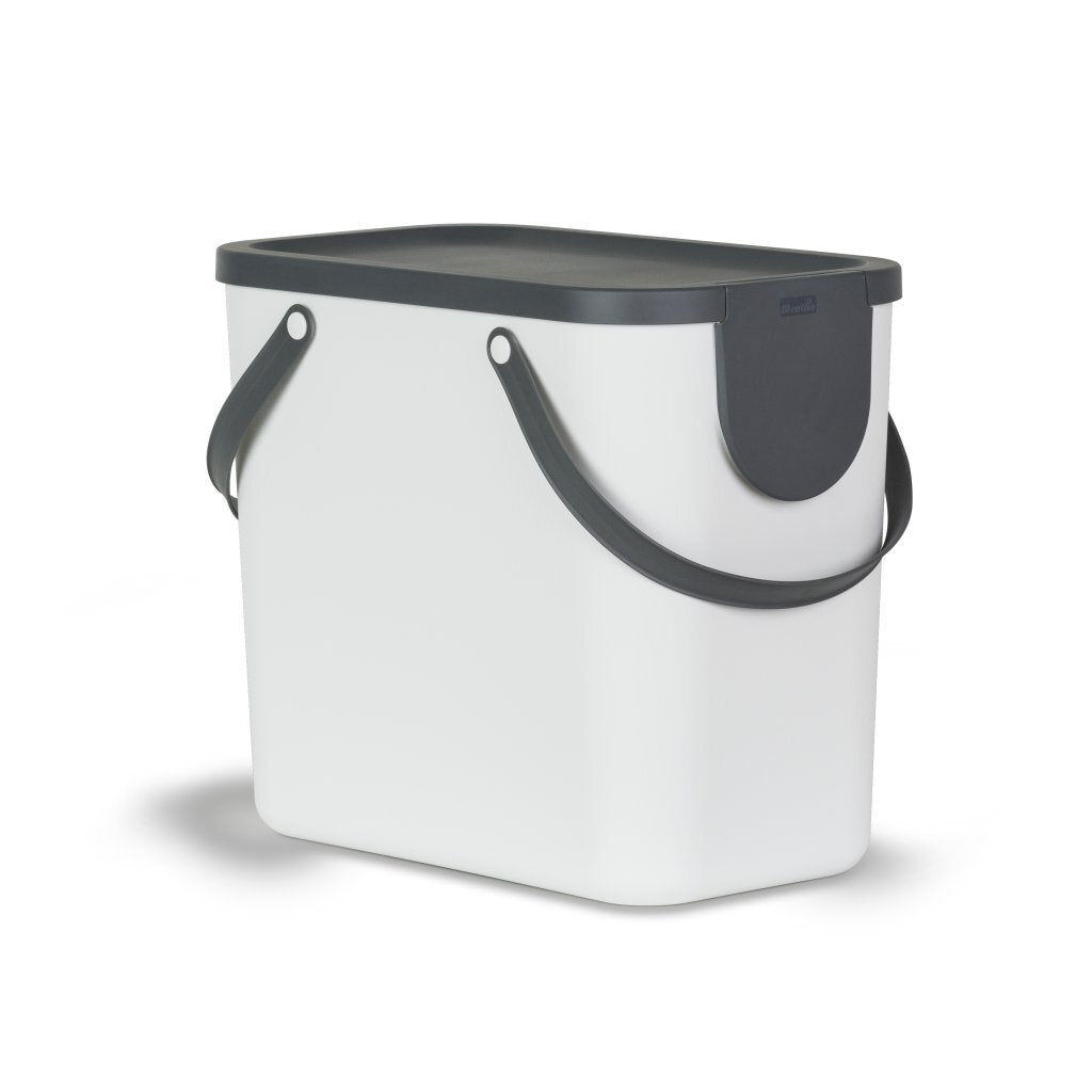 Rotho Rotho Albula Waste separation spread bin 25l Mistletoe White