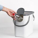 Rotho Rotho Albula Waste separation spread bin 25l Mistletoe White
