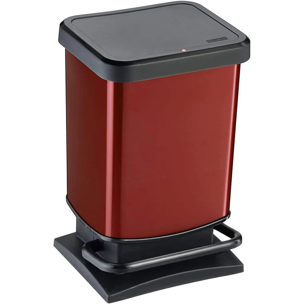 Rotho Paso Pedal bin 20l red metallic