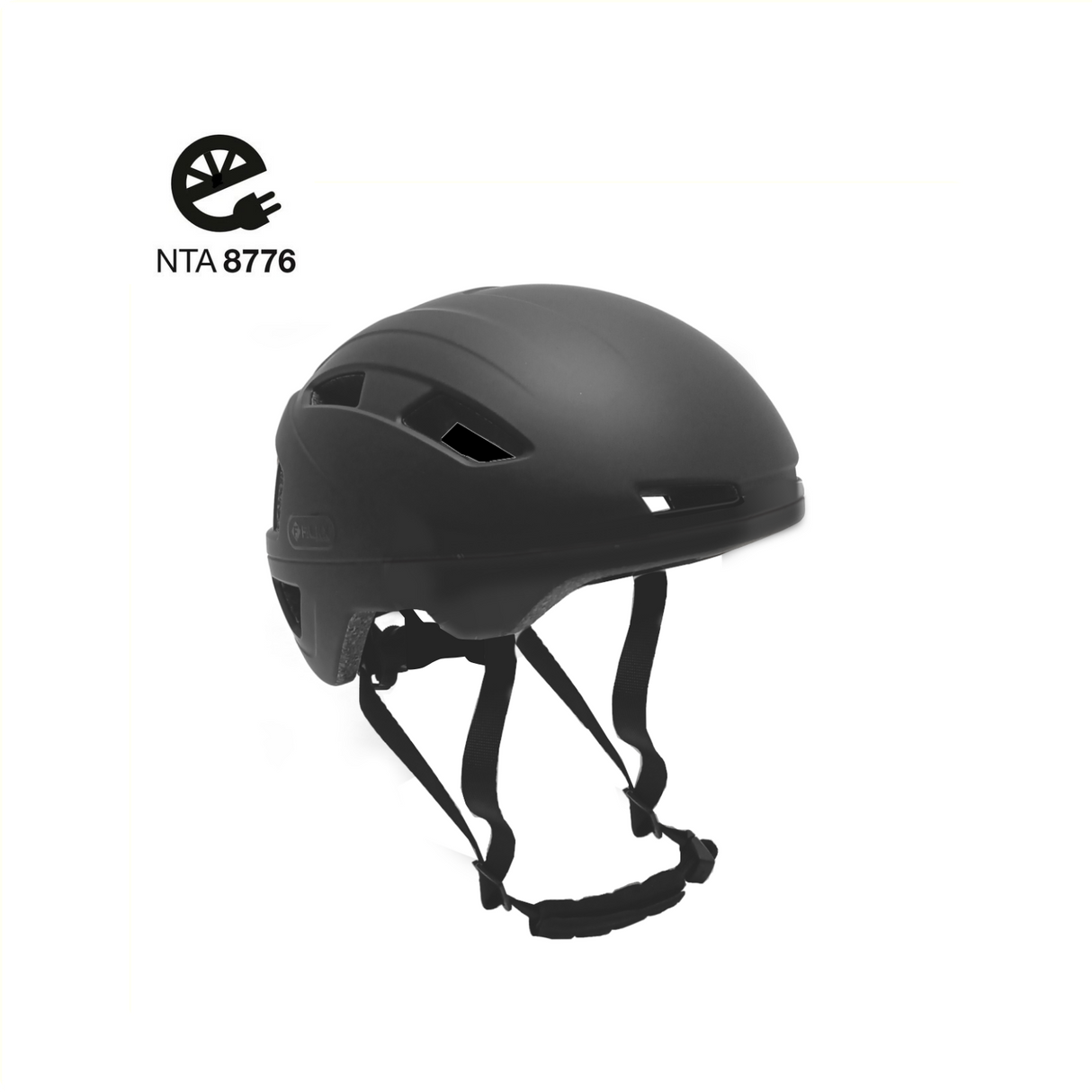 Hjelm 62-63 cm unisex mat sort størrelse XL