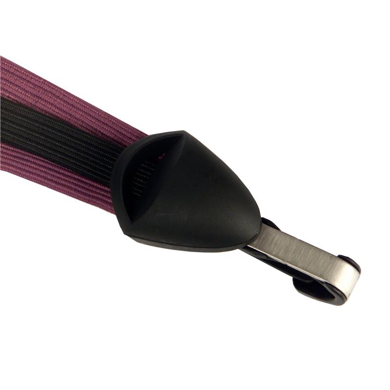 Bibia veiligheidsbinder 50 cm nylon elastaan roze zwart
