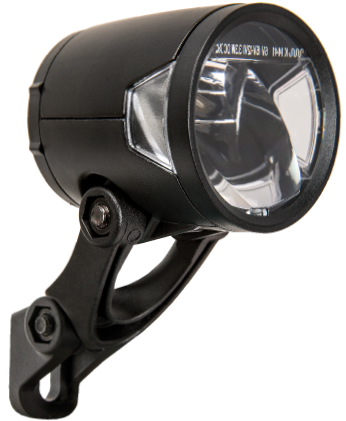 Strålkastare H -Black Mr8 Dynamo - On Function - With Holder - 180 Lumen
