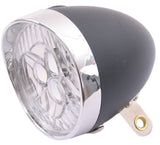 Edge headlight retro 3 LED on Incl. Batteries Black Chrome