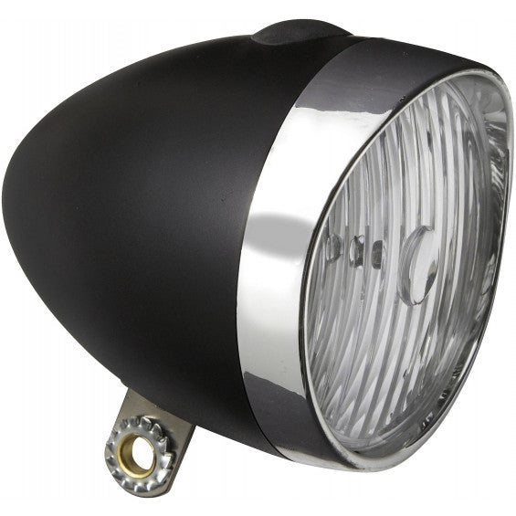 Edge světlomety retro 3 x LED - s bateriemi - černý chrome (balení dílny)
