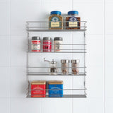 MetalTex Space Saver Smart Kitchen Smart Pepito Herb Rack 4 piani 36x8x45 cm in argento