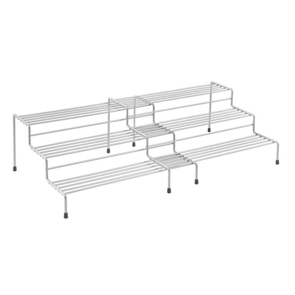 Cucina di erbe scorrevoli in 2 parti in 2 parti di metaltex 28 55x23x13 cm in argento