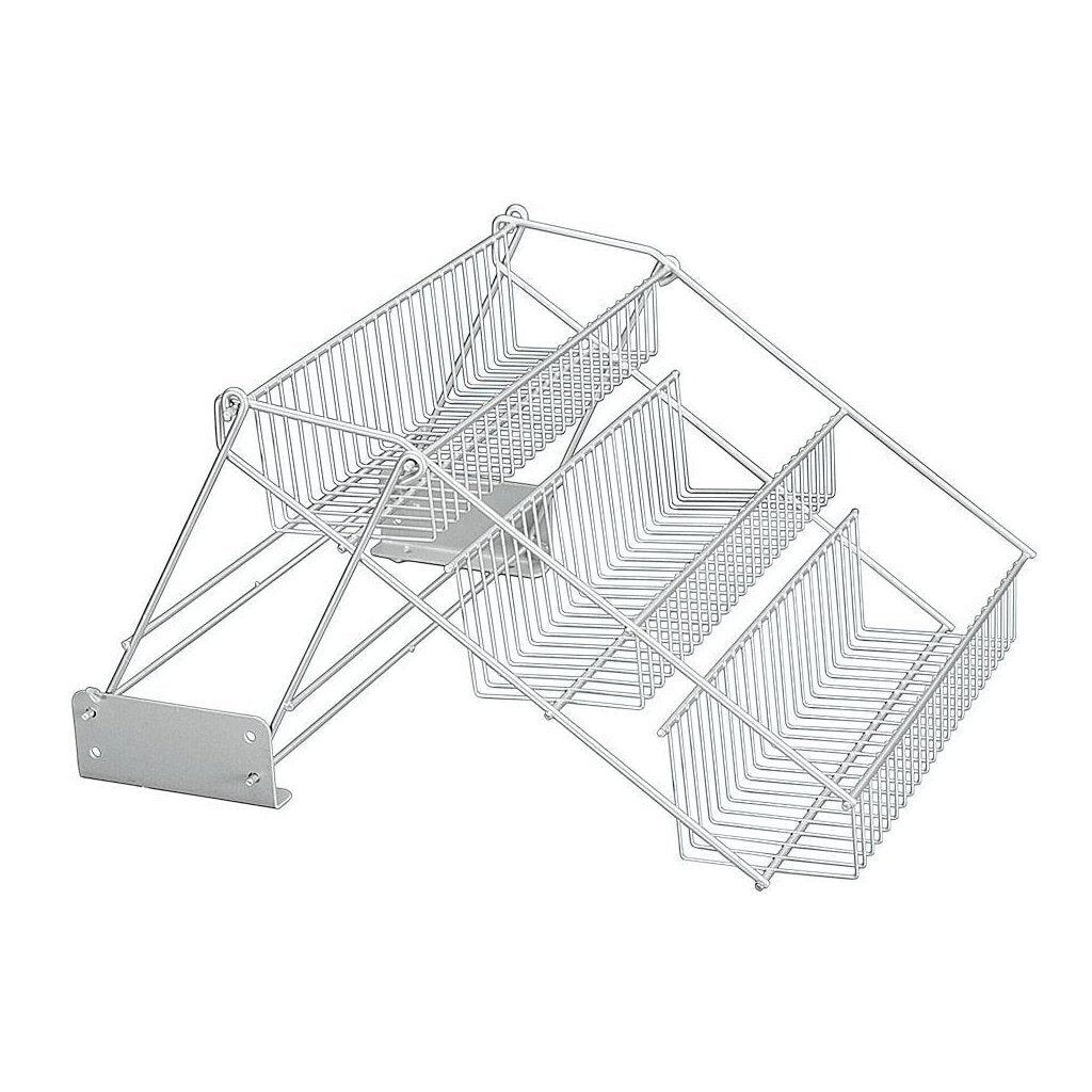 Metallo su e giù rack 33x28x22 cm argento