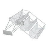 Metallo su e giù rack 33x28x22 cm argento