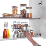 Metallo su e giù rack 33x28x22 cm argento