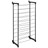 Tomado-Metaltex Barbera wine rack for 50 bottles 108x50x26 cm Black