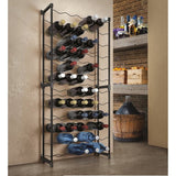Tomado-Metaltex Barbera wine rack for 50 bottles 108x50x26 cm Black