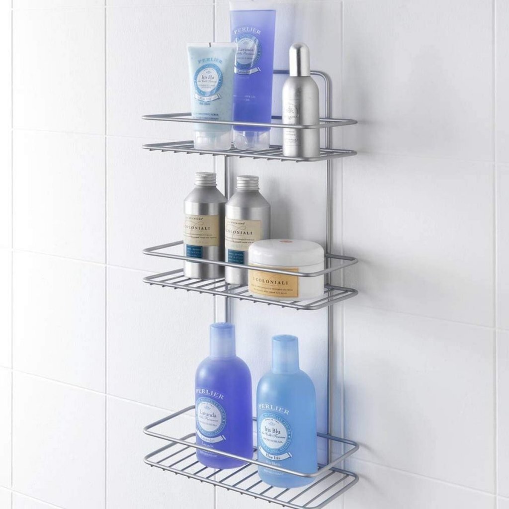 Doccia riflessa metaltex 3 piani 23x13x57 cm argento