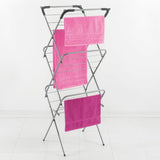 Metaltex Tomado Concierto delgado Draogkrek 9.5 m Plata con soportes de ropa