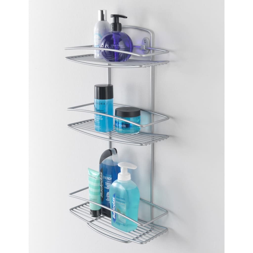 Metaltex Dusche 3-Layer Onda Silberfarbe