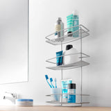 Metaltex Dusche 3-Layer Onda Silberfarbe