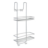 Metaltex Shower Law 2-Layers with Haken Onda Silver colored
