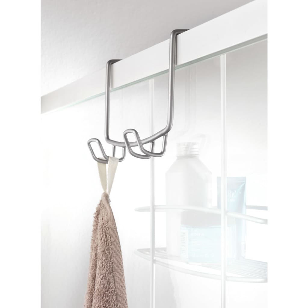 Metaltex Shower Law 2-Layers with Haken Onda Silver colored