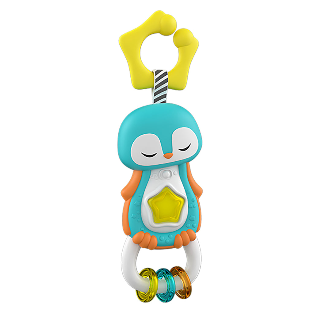 Clemenstoni Puppelchen Pinguin Rattle + Liicht an Toun