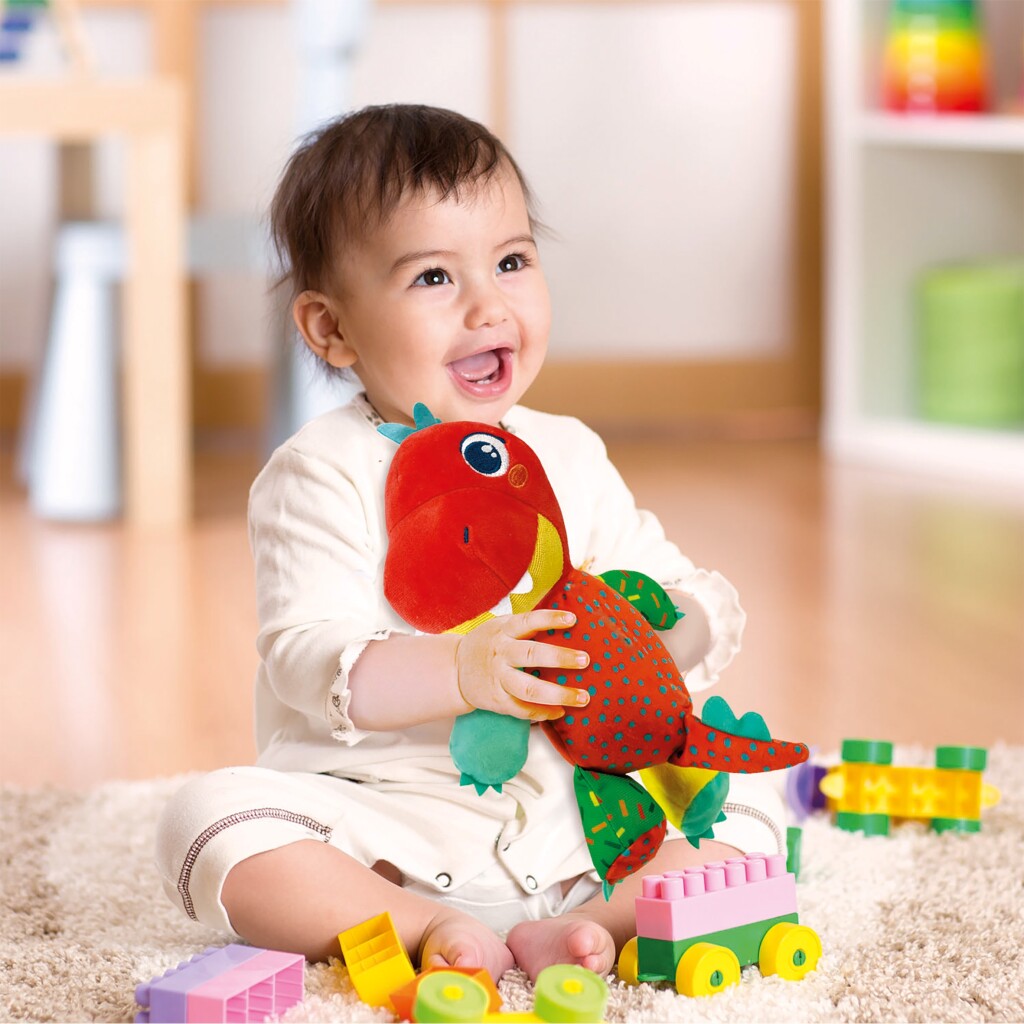 Clementoni Puppelchen Pusch léif Dinosaurus
