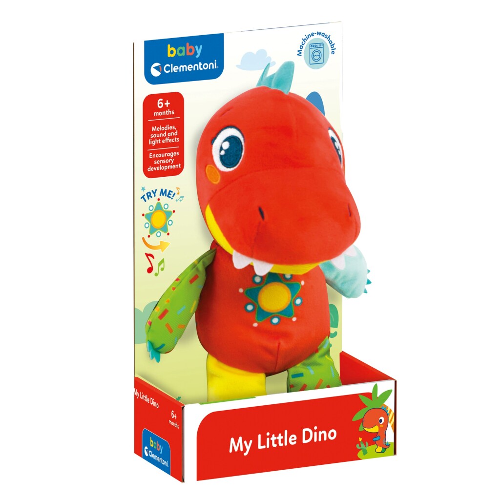 Clementoni Puppelchen Pusch léif Dinosaurus
