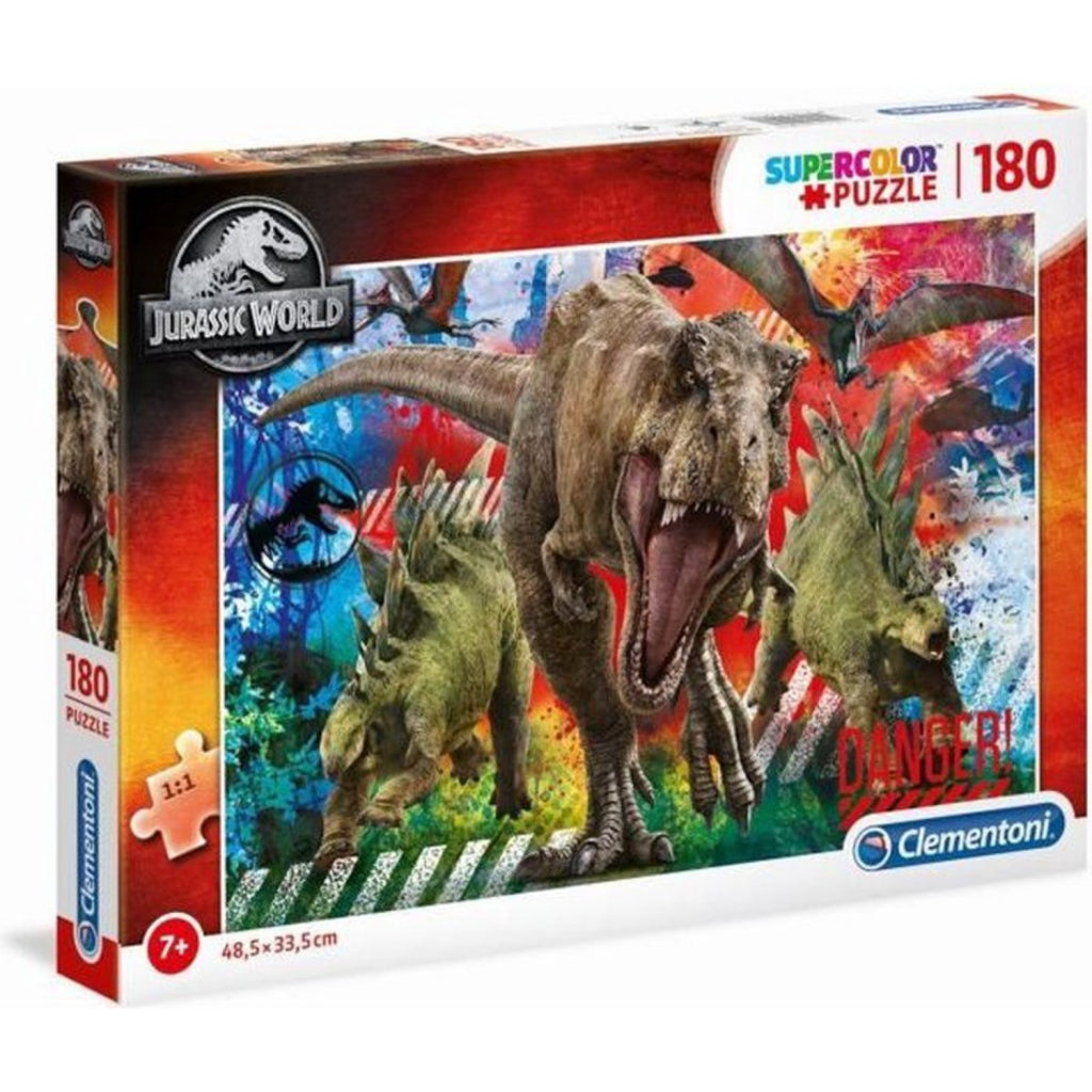 Clementoni SuperColor Puzzle Jurassic World 180 pezzi