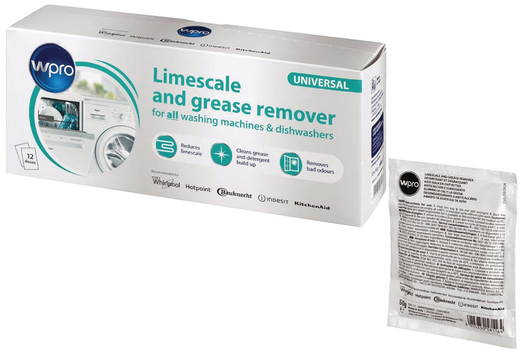 WPRO 484000008801 Machine à laver à lave-vaisselle de Deskalkalkalker 600 g