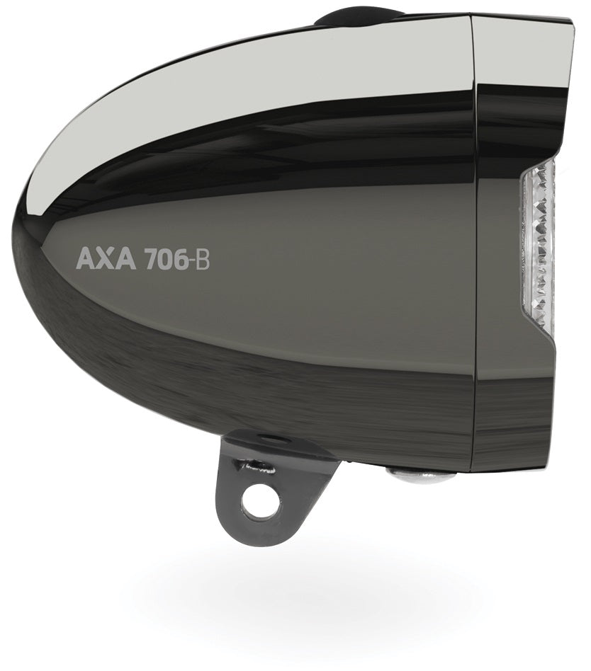 Headlight 706-B Retro 15 Lux LED battery chrome black