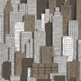 Noordwand behang urban friends coffee city apartments wit en goud