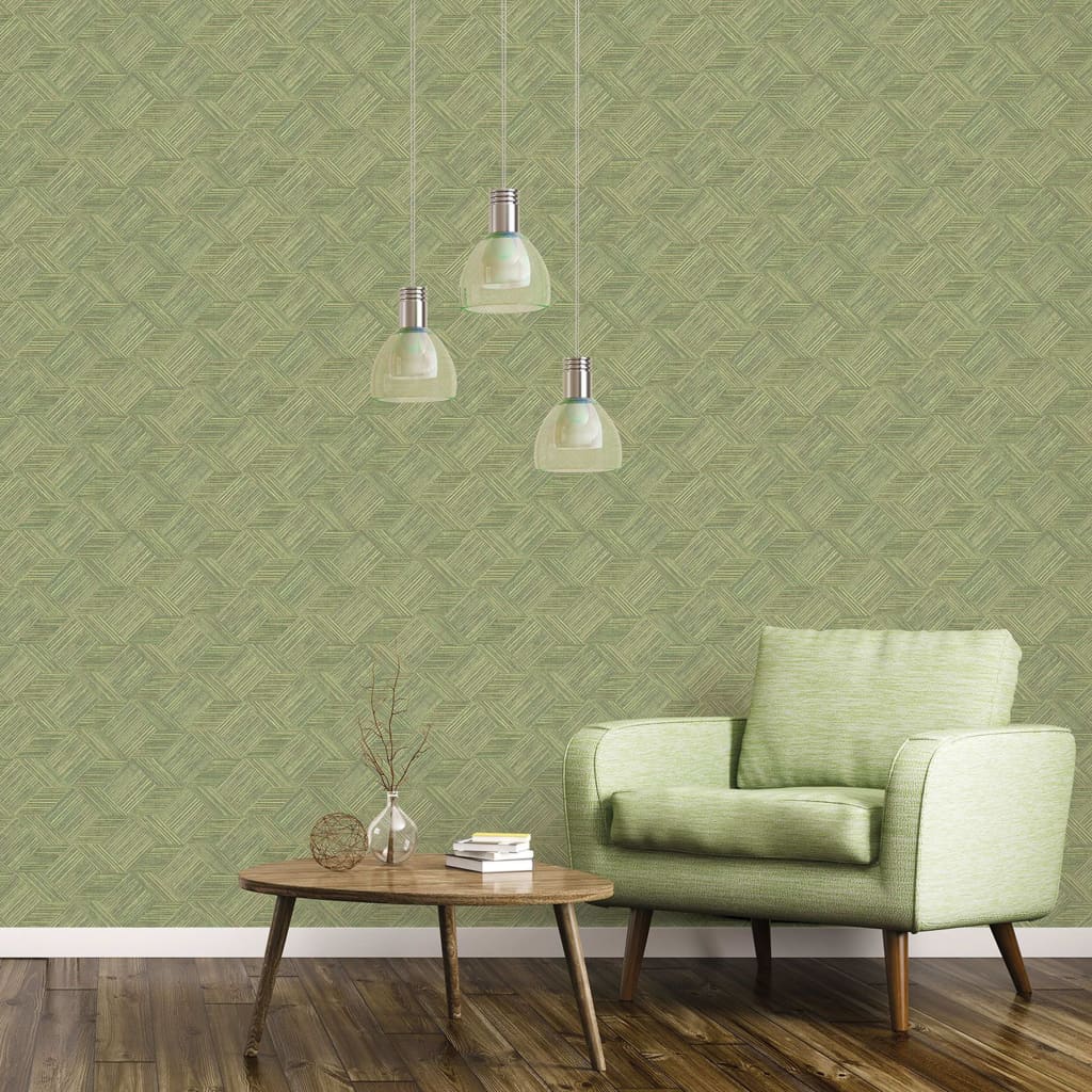 Noordwand behang evergreen wicker natural groen