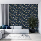 Noordwand behang zero exotic animals blauw