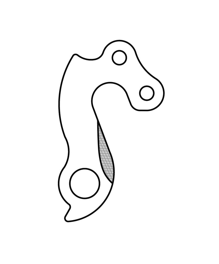 Union Derailleurpad GH-121 con set di viti M4X0.7