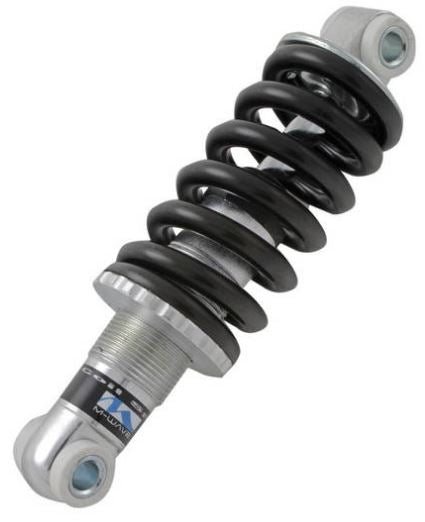 M -Ave AchterDemper 150 mm Aluminio - argento nero