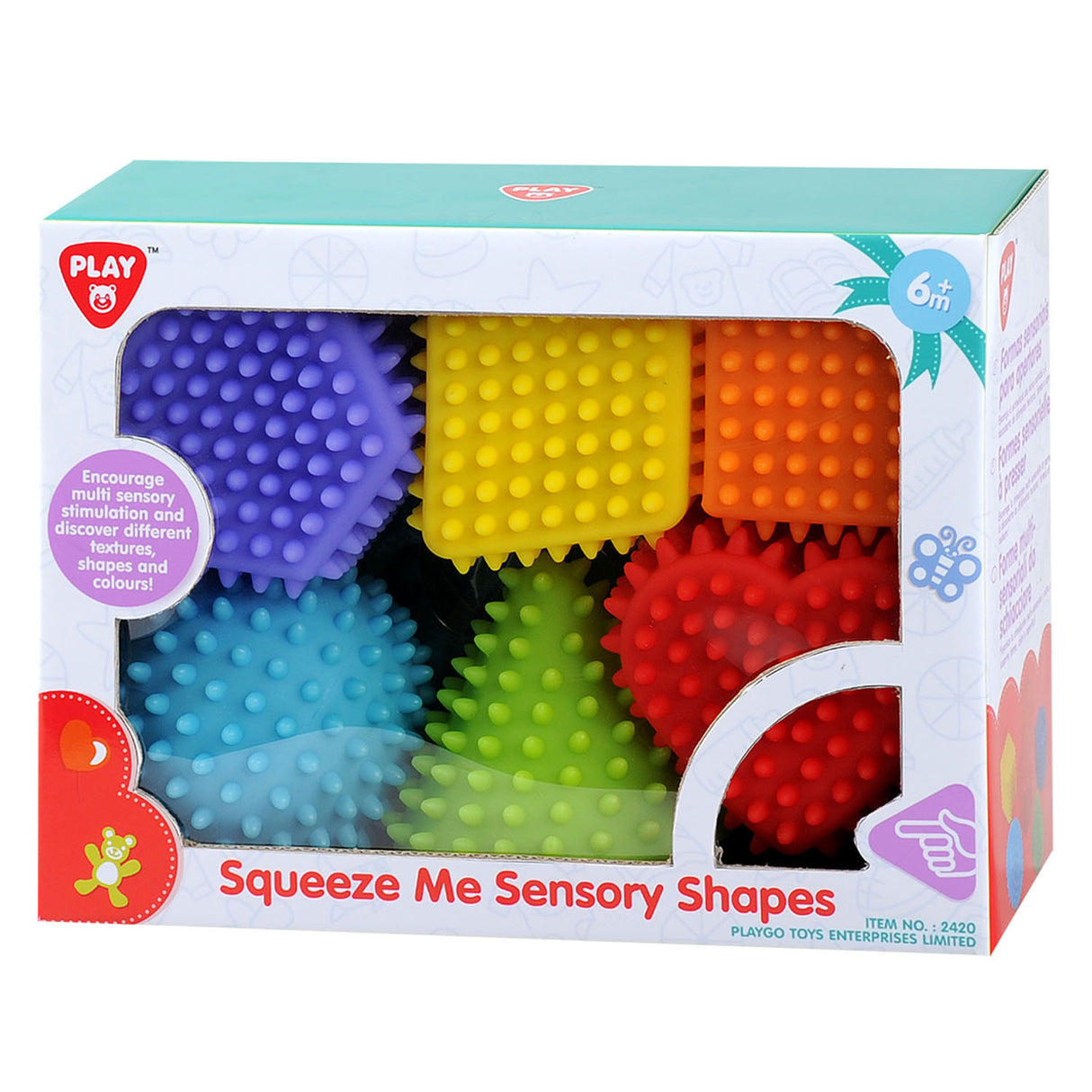 Spil sensoriske figurer, 6 ..