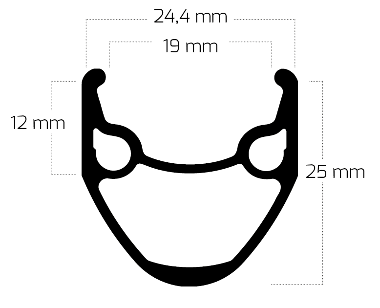 Ryde RIM X-Prorer R 28 622 x 19C Hliník 36 Hole 14g stříbro
