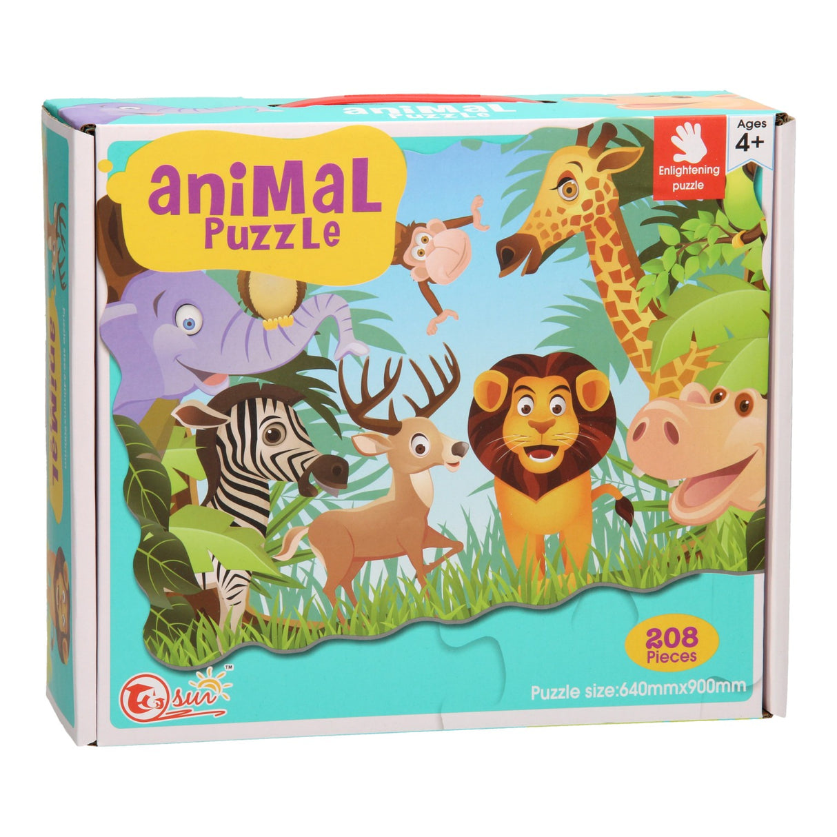 Cheerful animals jigsaw puzzle XL 208st.