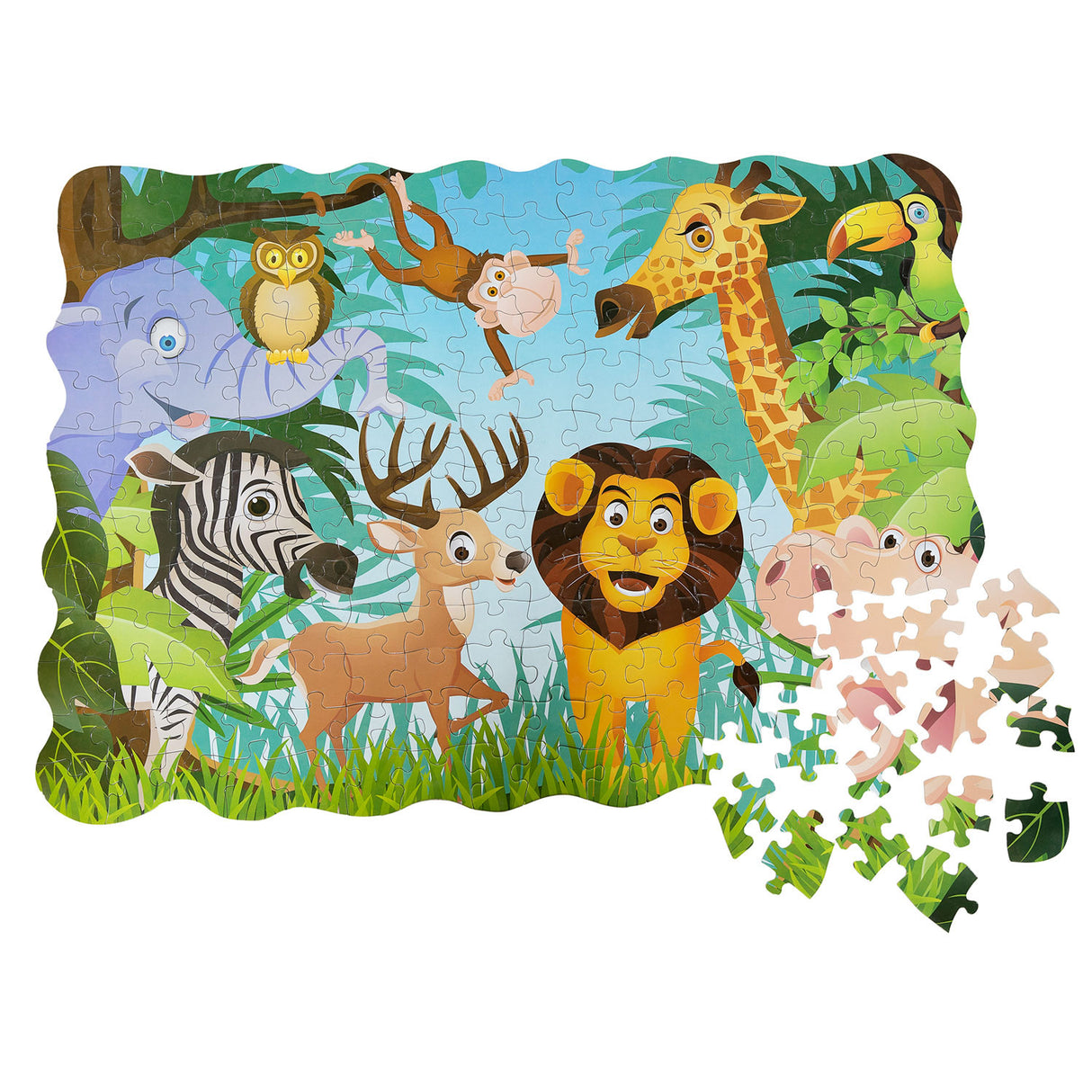 Cheerful animals jigsaw puzzle XL 208st.