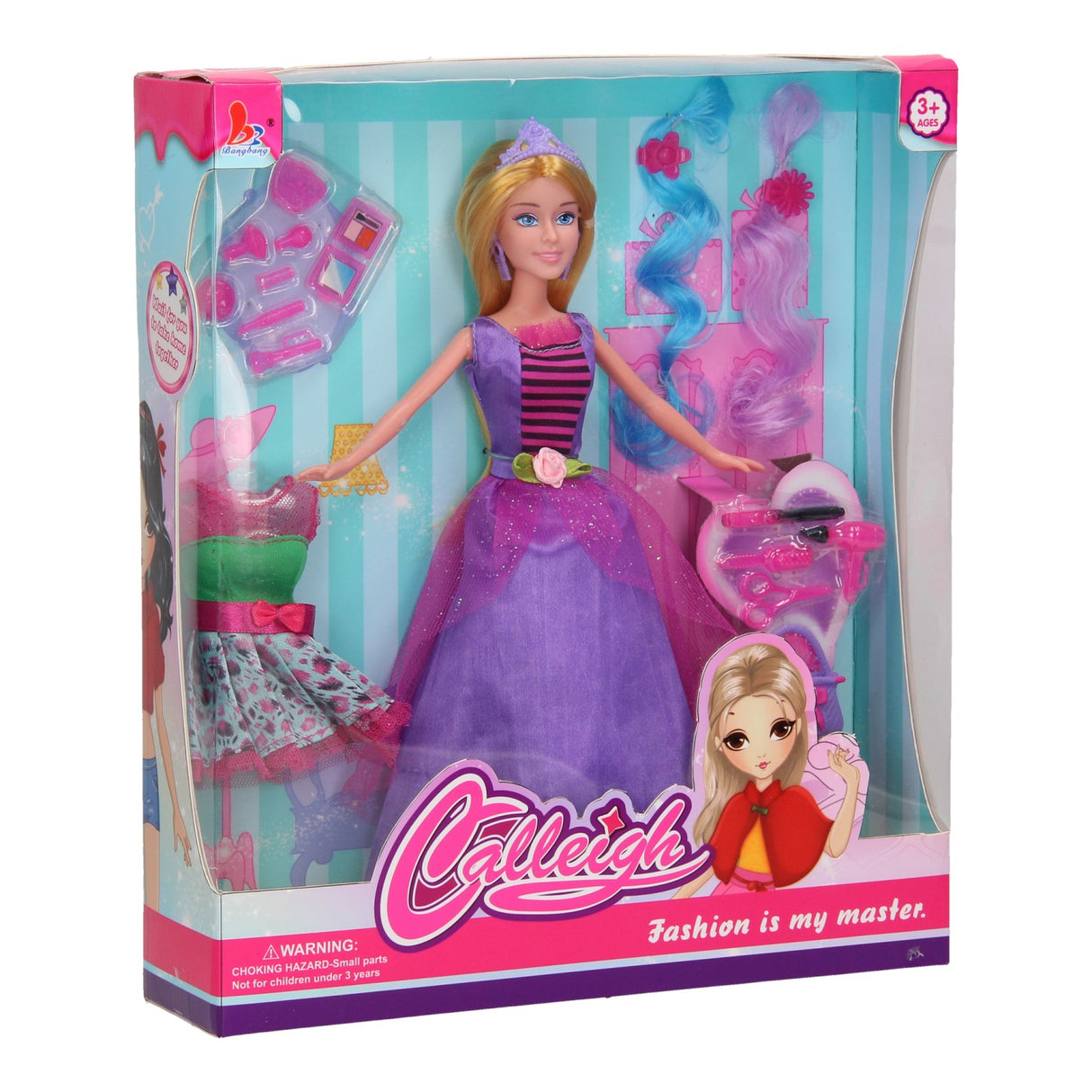 Calleigh Pop avec garde-robe violet